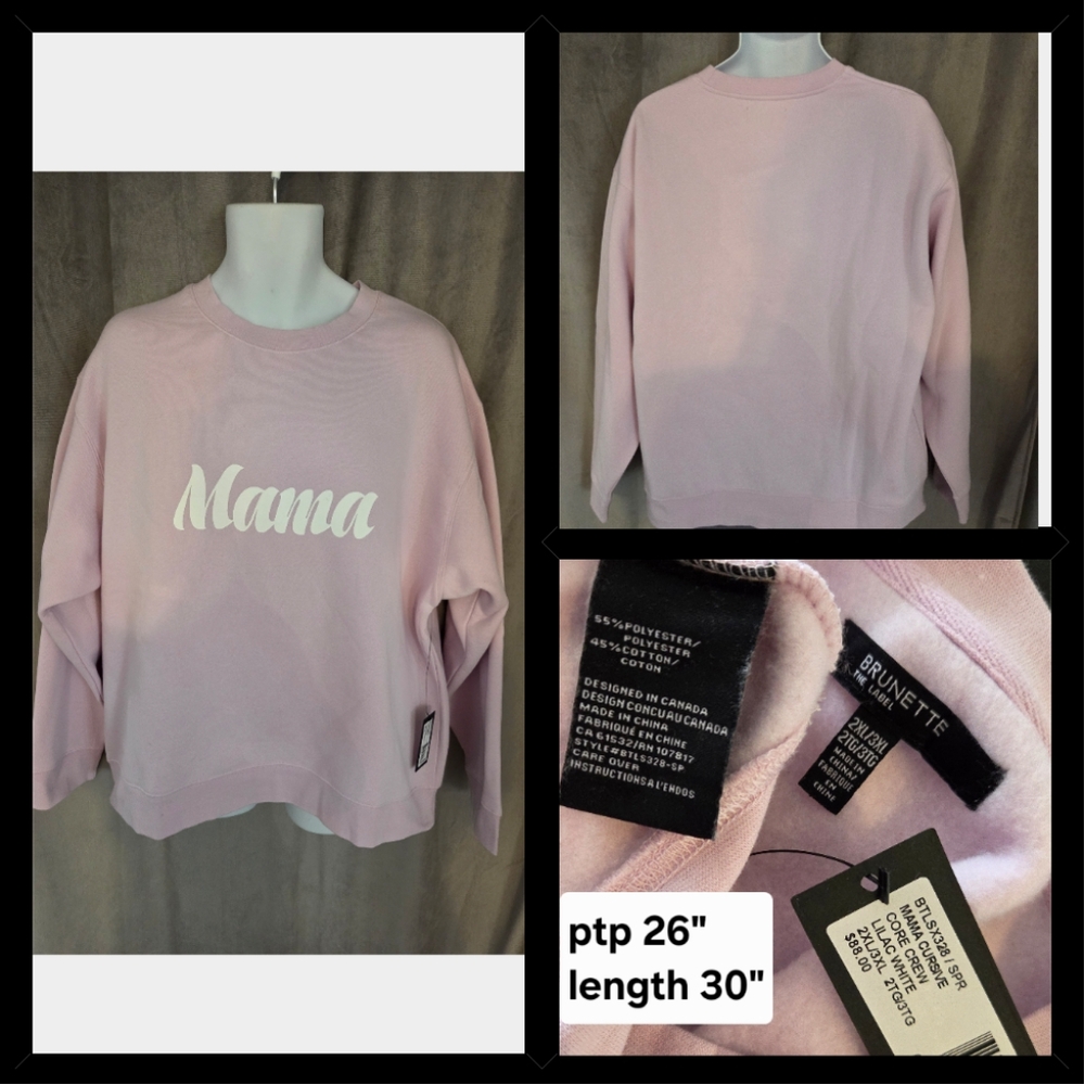 Brunette The Label Pink "Mama" Sweatshirt